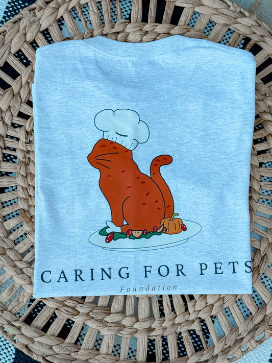 Caring For Pets -  Thanksgiving Cat Tee