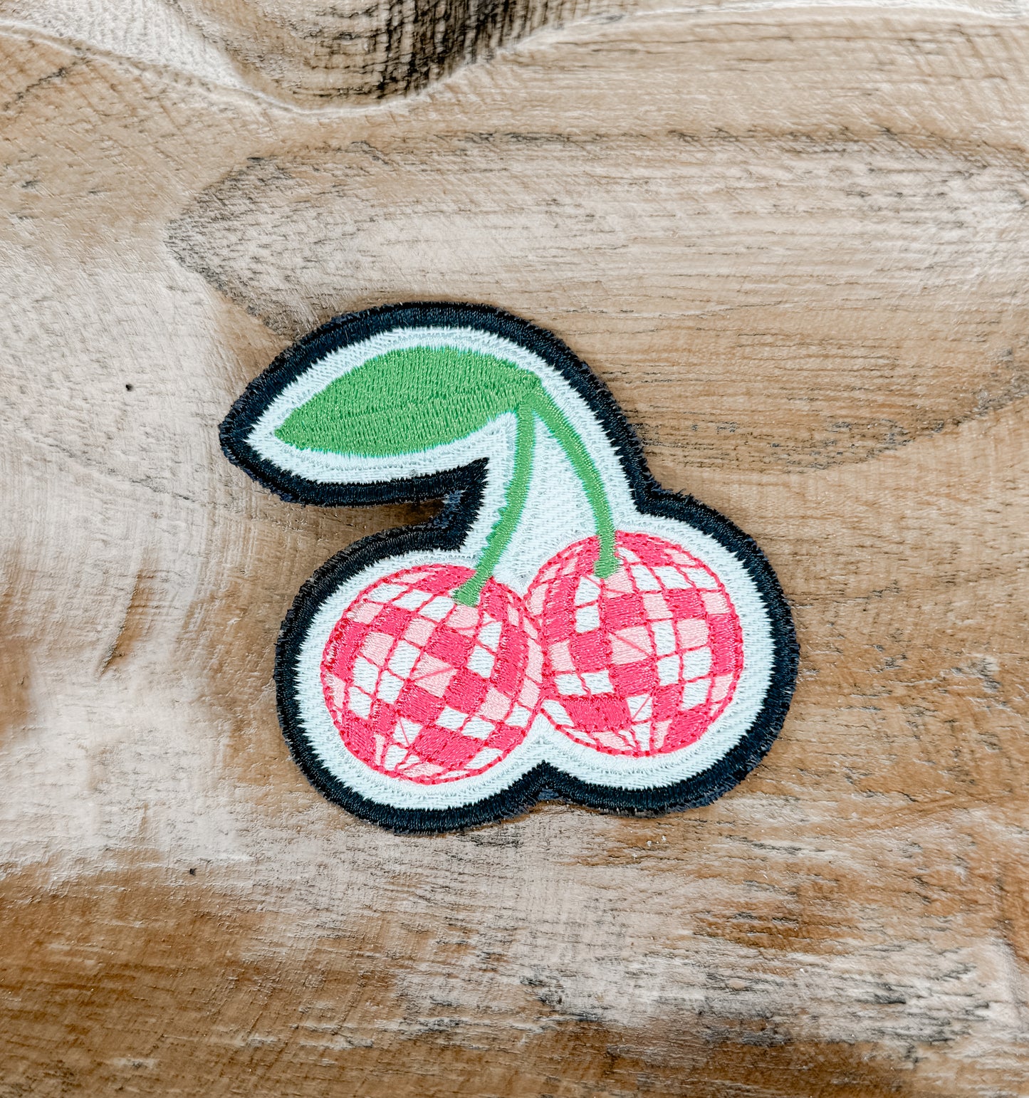 Disco Cherries Iron-On Patch