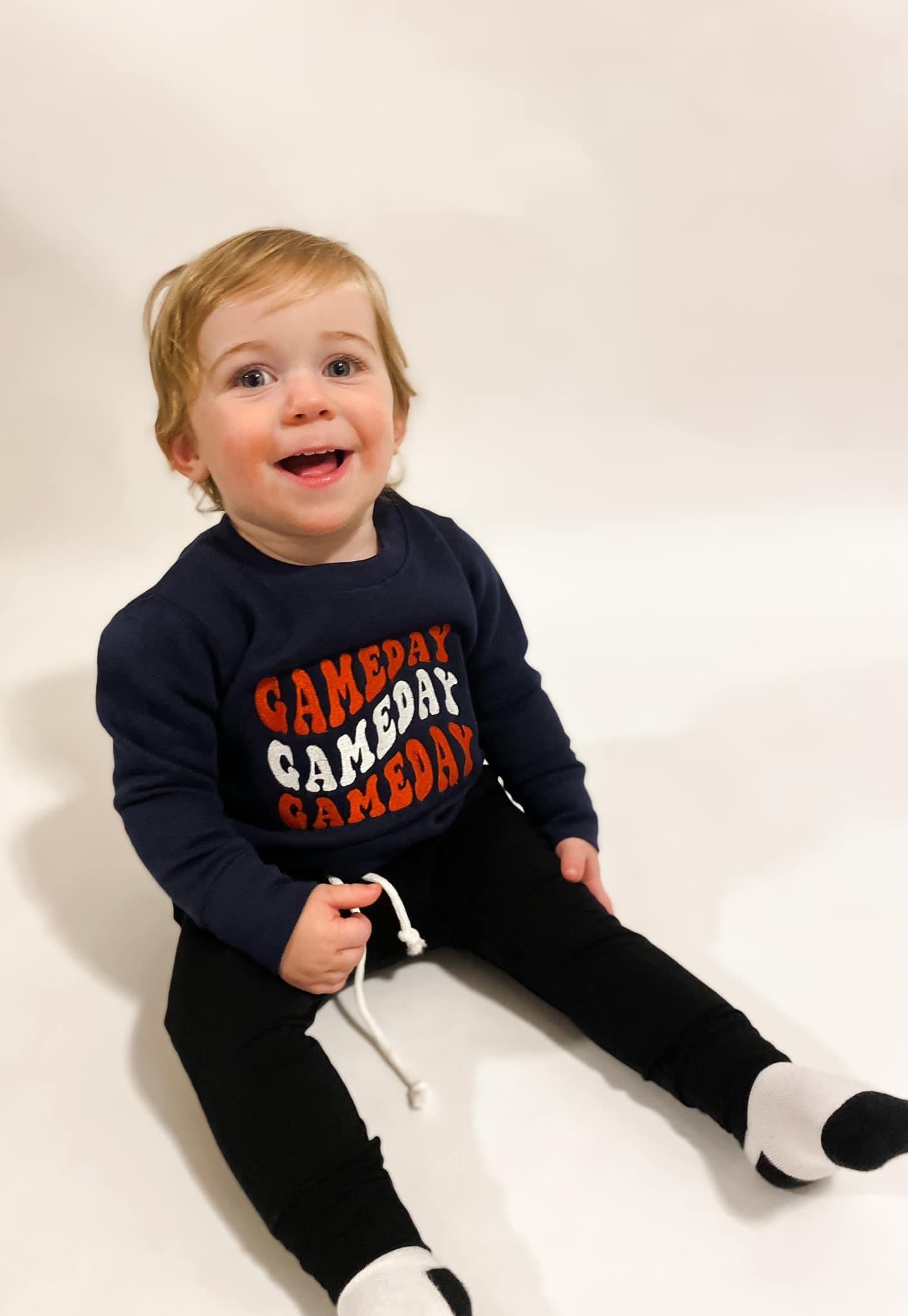 Game Day Embroidered Tee or Sweatshirt - TODDLER & YOUTH