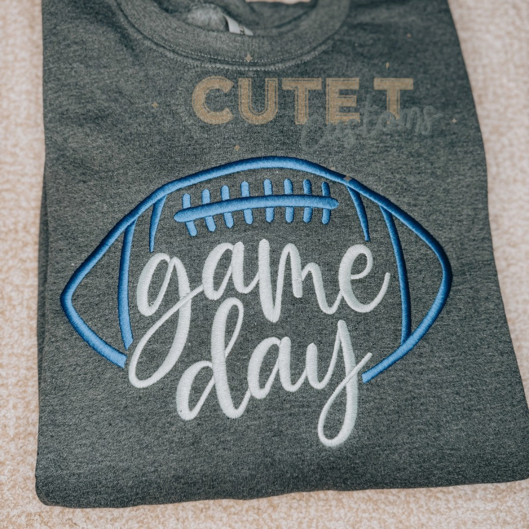 Football Gameday Embroidered Tee - ADULT