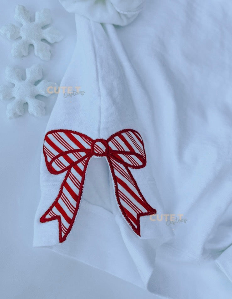 Coquette Merry Christmas - Embroidered Sweatshirt