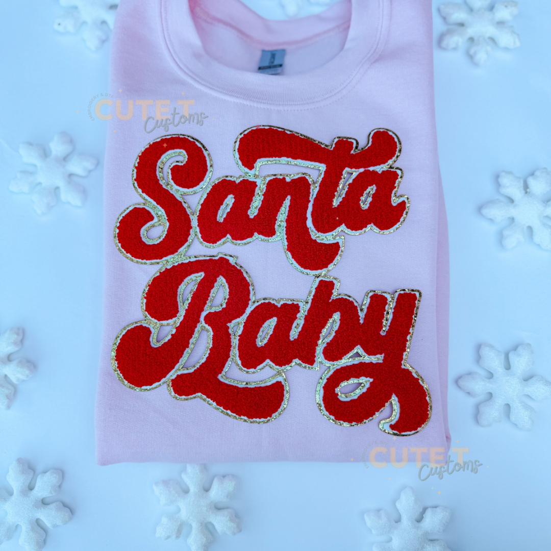 Santa Baby RED Patch Sweatshirt