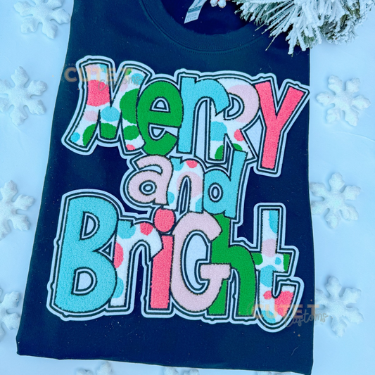 Merry And Bright Patch Sweatshirt