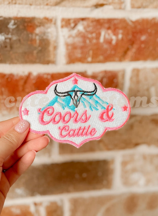 Coors & Cattle Iron-On Patch