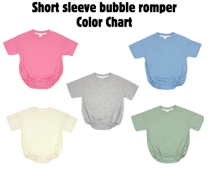 Fall Bear - INFANT Short Sleeve or Long Sleeve Bubble Romper