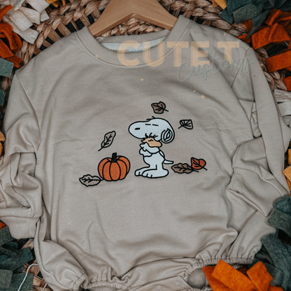 Fall Puppy - INFANT Short Sleeve or Long Sleeve Bubble Romper