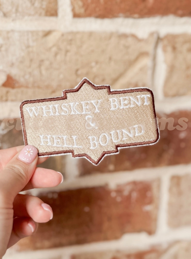 Whisky Bent Iron-On Patch